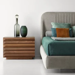 Letto Alba Fluttuante con rivestimento in velluto Deluxe*Modesign New