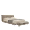 Letto Borg 905 in pelle beige con panca*Franco Ferri