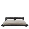 Letto con Struttura in Pelle e Metallo Silver Grezzo Saint Germain*Giopagani Hot