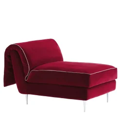 Letto da giorno Casquet Mini in velluto rosso passione*Biosofa