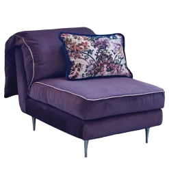 Letto da giorno Casquet Mini in velluto viola profondo*Biosofa Sale