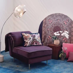 Letto da giorno Casquet Mini in velluto viola profondo*Biosofa Sale