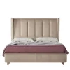 Letto Edo in velluto beige trapuntato*Bedding Atelier Sale