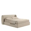Letto Elisa 905 imbottito beige con contenitore*Franco Ferri