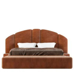 Letto imbottito arancione modulare Concept 01*Encore Italia Outlet