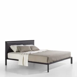 Letto in pelle Milano Brown*Enrico Pellizzoni