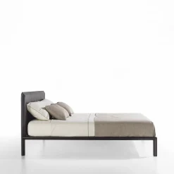 Letto in pelle Milano Brown*Enrico Pellizzoni