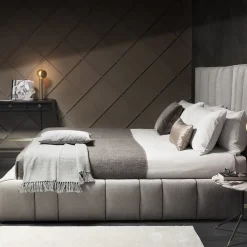 Letto in Tessuto Grigio Italo*Vibieffe Online