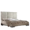 Letto king size in pelle avorio*Giorgio Collection Outlet