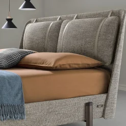 Letto King-Size Nara con Lacci in cuoio*Bodema Sale