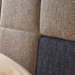 Letto matrimoniale Elba blu e grigio con comodini*Casa Covre Online