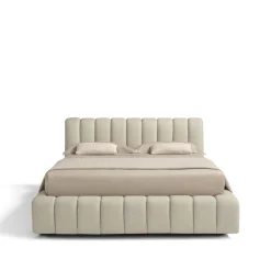 Letto Scervino 1909 in pelle bianca con contenitore*Franco Ferri Outlet