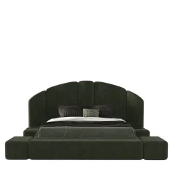 Letto Verde Modulare Imbottito Concept 01*Encore Italia Best