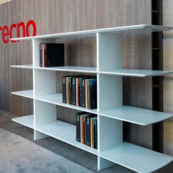 Libreria a 4 ripiani Shift White di Foster + Partners*Tecno Spa Clearance