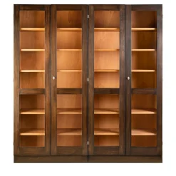 Libreria classica a 4 ante in legno di tulipano*Ebanisteria Roberto Gambella Hot