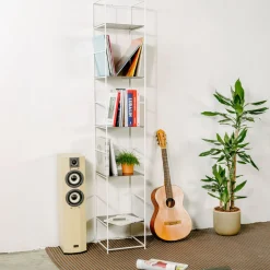 Libreria in Ferro Bianco 1 Colonna Supermodulare*Marco Ripa Online