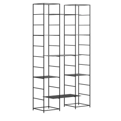 Libreria in Ferro Nero 2 Colonne Supermodulare*Marco Ripa Sale