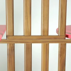 Libreria Lido in legno rosa a cinque ripiani*Medulum Outlet