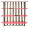 Libreria Lido in Legno Rosa a Quattro Livelli*Medulum Sale