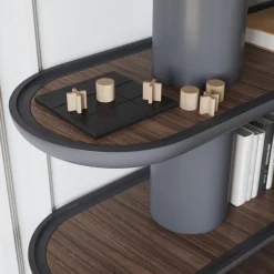 Libreria Mina 220 a 4 ripiani grigio grafite*Ultramobili Clearance