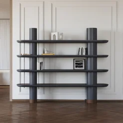 Libreria Mina 220 a 4 ripiani grigio grafite*Ultramobili Clearance