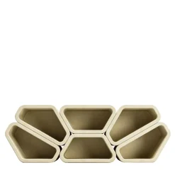 Libreria modulare Messapo in pietra leccese di Noii Studio*Pimar Limestone