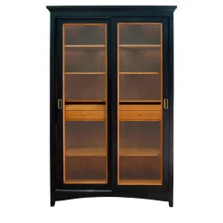 Libreria nera con ante scorrevoli*Ebanisteria Roberto Gambella Discount