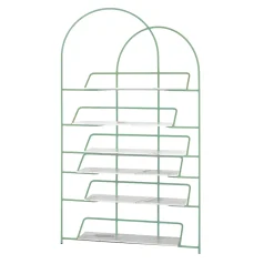 Libreria scultorea in metallo e marmo verde LateB #2*Enrico Girotti New