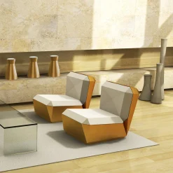 Lingotto Gold Lounge chair di Garilab di Piter Perbellini*altreforme Online