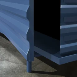 Madia B-Side in MDF Blu Oltremare a 2 Porte*DLA Design Lab Outlet