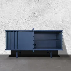 Madia B-Side in MDF Blu Oltremare a 2 Porte*DLA Design Lab Outlet
