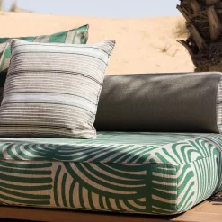 Majlis Verde Composizione 216L + Pouf Beige 121 Divano*Jwana Hamdan Hot