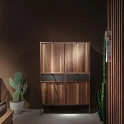 Melody L Armadio in legno di noce canaletto*Durame