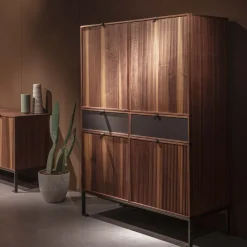 Melody L Armadio in legno di noce canaletto*Durame