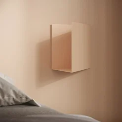 Mensola a Tasca Caletta in Metallo Rosa con Apertura a Destra*Studio Cale Hot