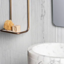 Mensola in Ottone e Marmo Oscar*Luce Di Carrara Online