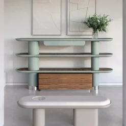 Mina Int4 Libreria a 3 ripiani azzurro pastello*Ultramobili Online