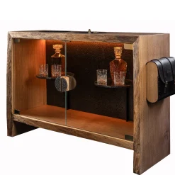 Mobile Bar Arca Vinaria con Pietra Lavica*Davide Palardi Outlet