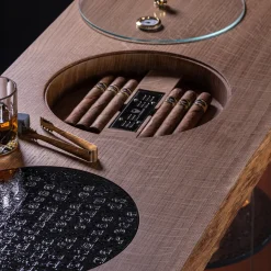 Mobile Bar Arca Vinaria con Pietra Lavica*Davide Palardi Outlet