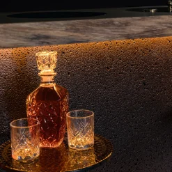 Mobile Bar Arca Vinaria con Pietra Lavica*Davide Palardi Outlet