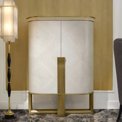 Mobile bar bianco e oro*A.R. Arredamenti Sale