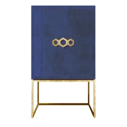 Mobile bar Cleofe Blu Lapislazzuli e Oro*Isabella Costantini Clearance