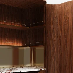 Mobile bar in legno di quercia Roma*studiointervallo Sale