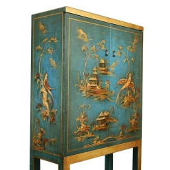 Mobile Bar in Legno Intagliato in Stile Chinoiserie Dante*Spini Firenze Outlet