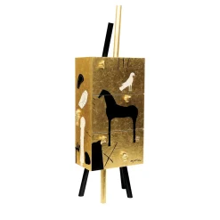 Mobile bar in oro di Mimmo Paladino*Cleto Munari New