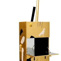 Mobile bar in oro di Mimmo Paladino*Cleto Munari New