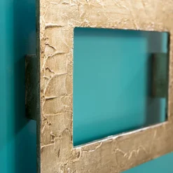 Mobile Bar Marion in Lacca Opaca Turchese e Oro*Isabella Costantini Clearance