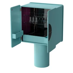 Mobile bar Regis a 2 porte in turchese*Ultramobili Hot