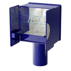 Mobile bar Regis a 2 porte blu oltremare*Ultramobili Online