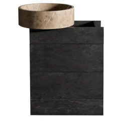 Mobile da bagno 60 in legno e lavabo in marmo Passage*Luce Di Carrara